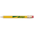 Round Wooden Golf Pencil with Eraser